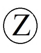 Бусины с буквами белые круглые Z